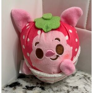 Disney Munchlings Strawberry Winnie the Pooh Piglet Plush Toy‎ Small
